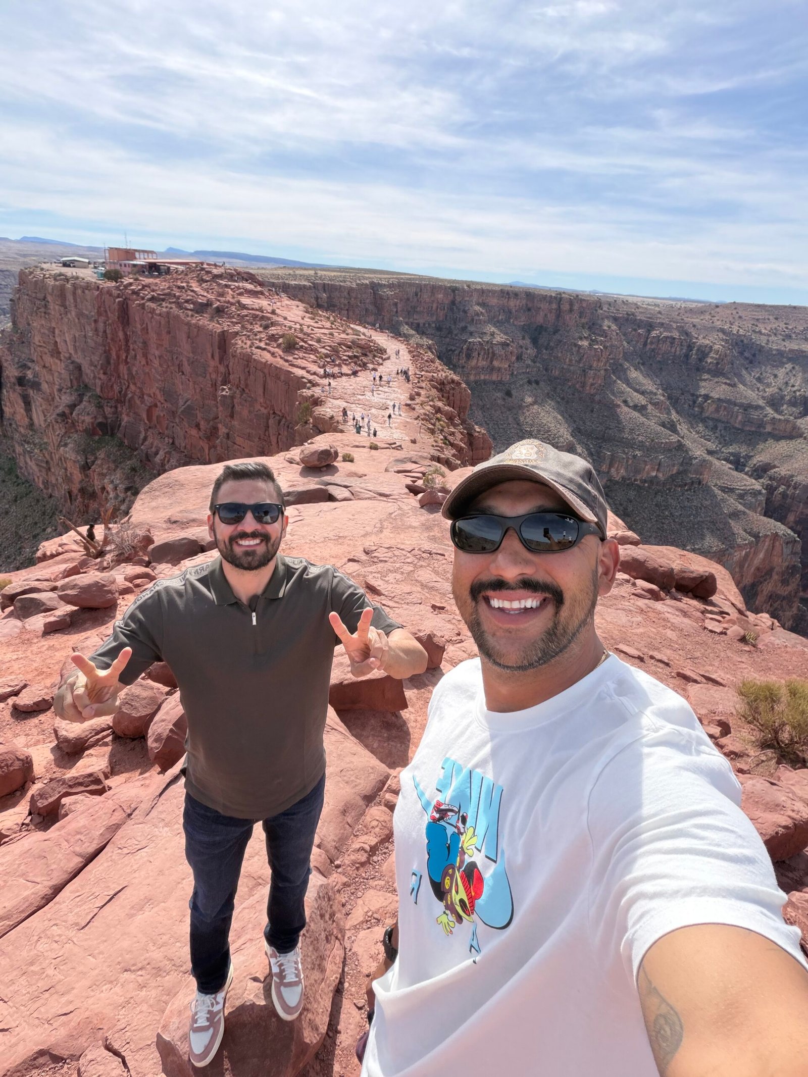Amilton Marcondes, fundador da Las Vegas Dicas, no Grand Canyon West